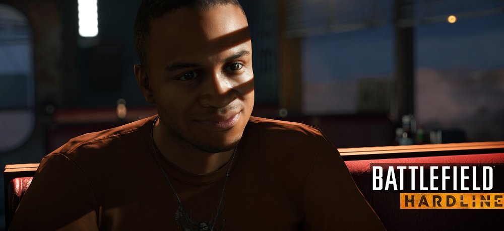 Battlefield Hardline gets humor from Marcus "Boomer" Boone (Eugene Byrd).