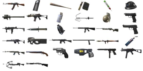 The various weapon players can use in Battlefield Hardline, according to a leak.
