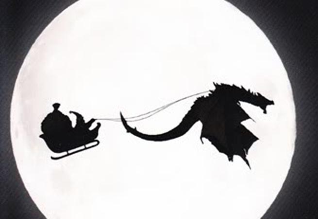 Video game Christmas card 