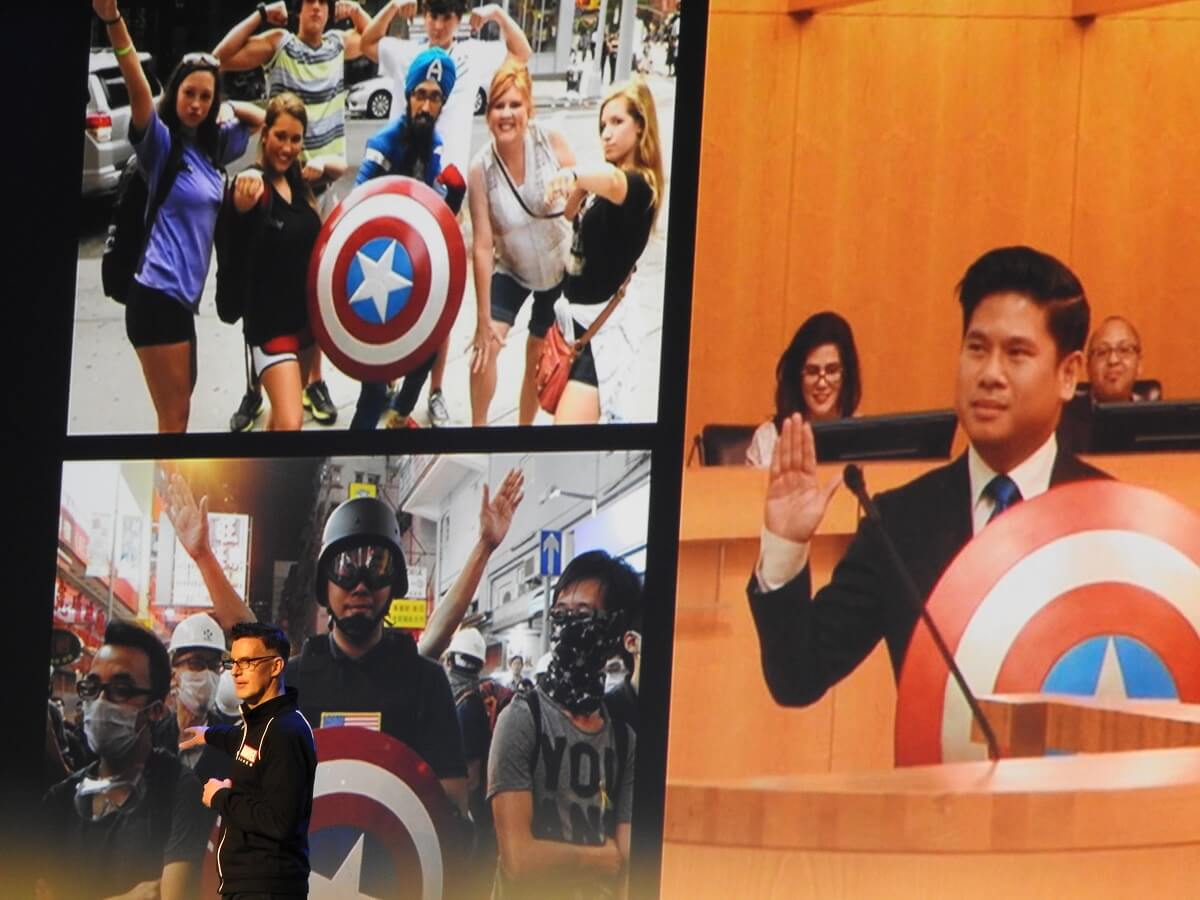 Bill Rosemann says superheroes have an impact in the real world.