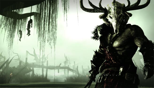 Crom, the hero of Climax Group's Bloodforge for Xbox 360