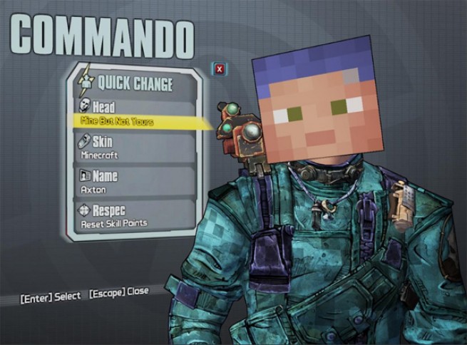 Borderlands 2 Minecraft