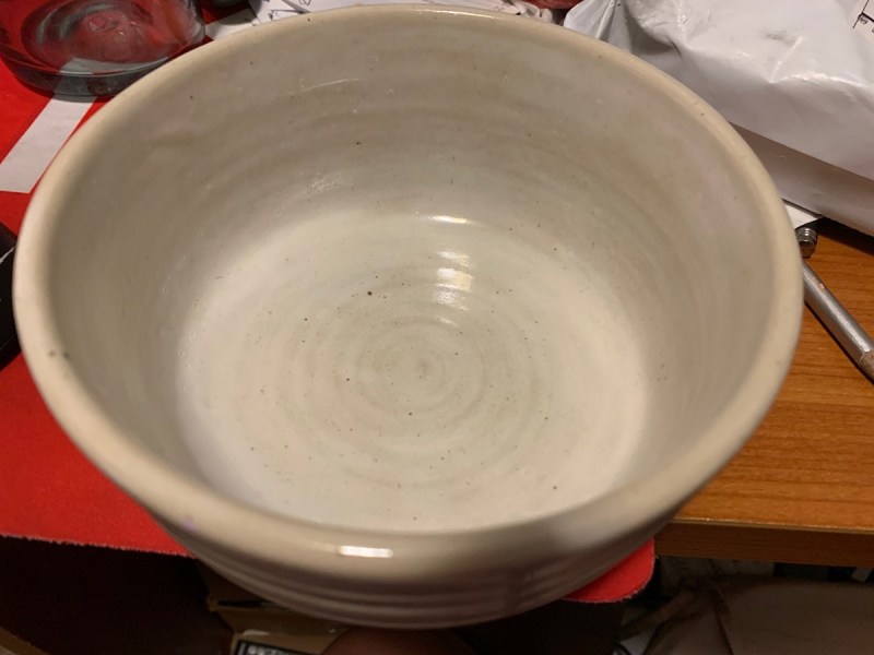 Chris Taylor of Kanoogi gave Dean Takaahshi this bowl.