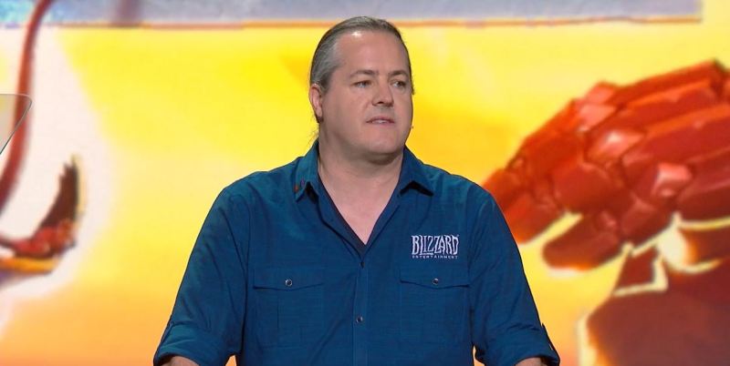 J. Allen Brack onstage at BlizzCon 2018