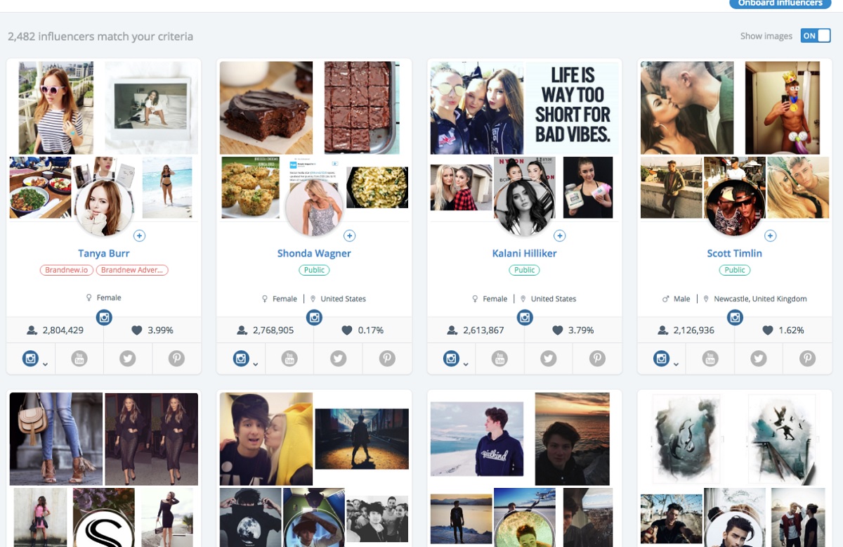 Brandnew IO is an influencer marketing campaign tool.