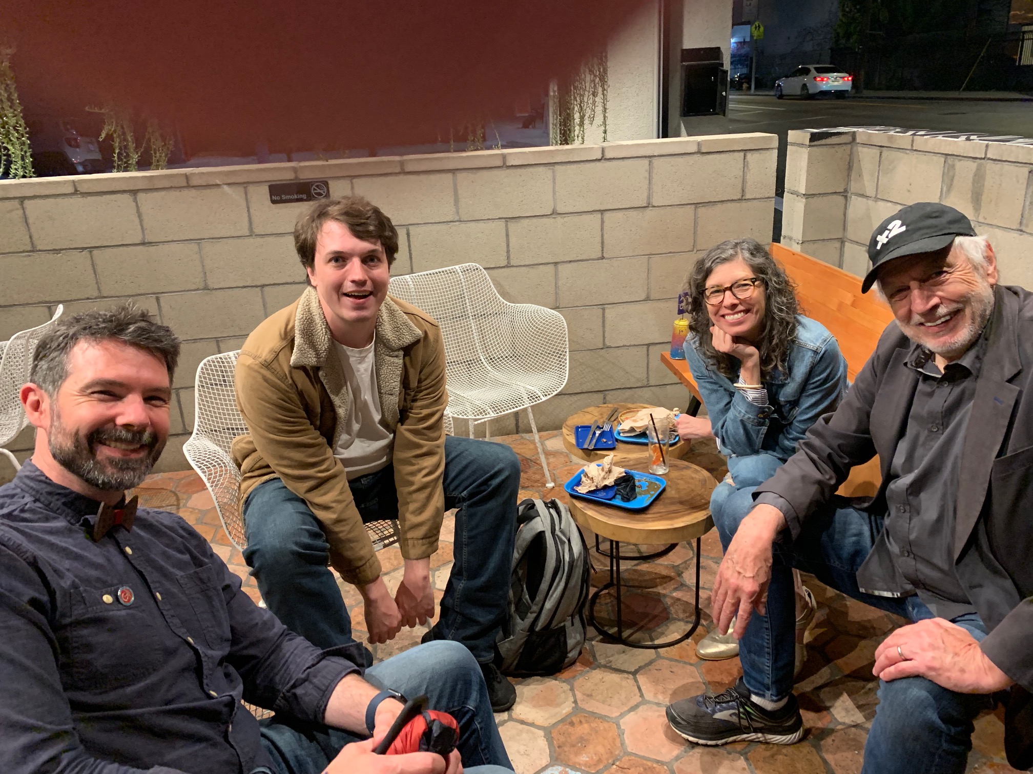 (Left to right): Brent Bushnell, Wyatt Bushnell, Alissa Bushnell, and Nolan Bushnell.
