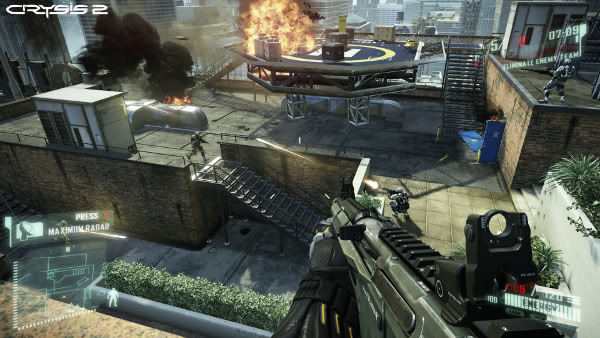 Crysis 2 multiplayer's "Crash Site" map