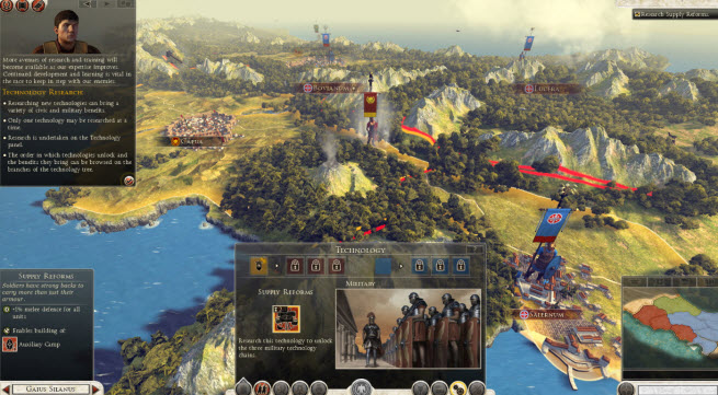 Rome II campaign map Rome II campaign map