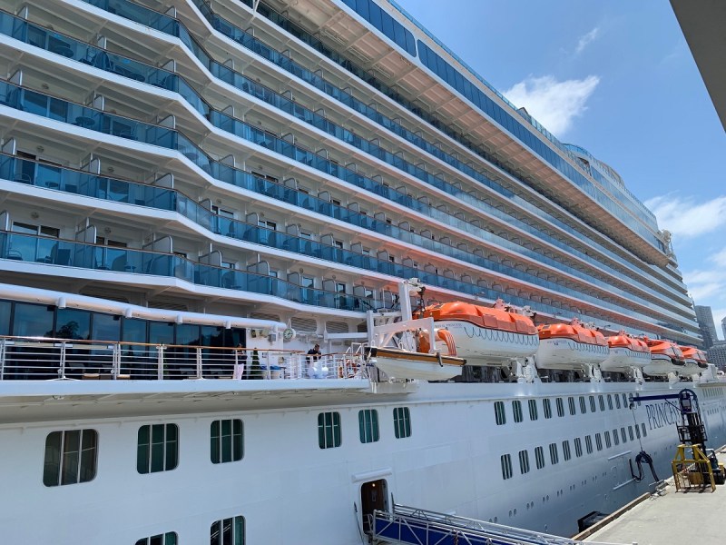 Carnival's Royal Princess cruise ship is outfitted to support Ocean Medallion wearables.