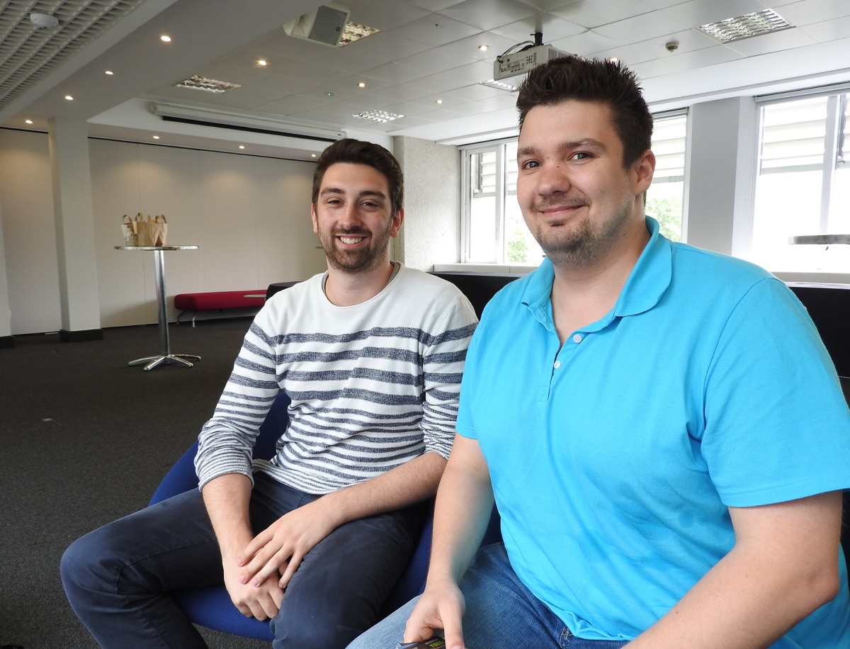 and Daniel Stammler (right) of Fluffy Fairy Games.