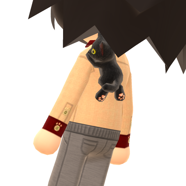 Who needs friends when you can have a cat on your shoulder?