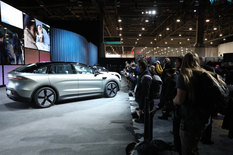 The show floor always has cool car tech.