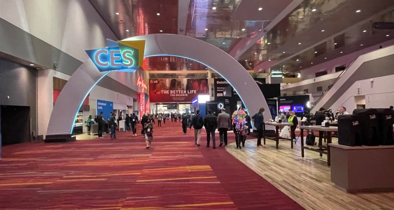 The crowds weren't so big at CES 2022.