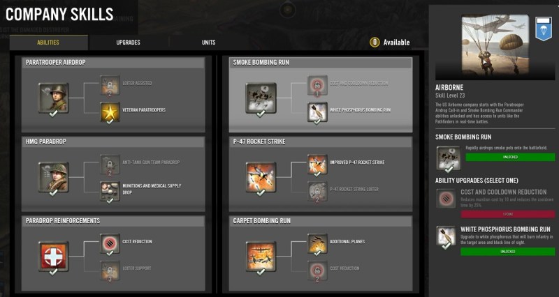You can level up your companies in Company of Heroes 3.