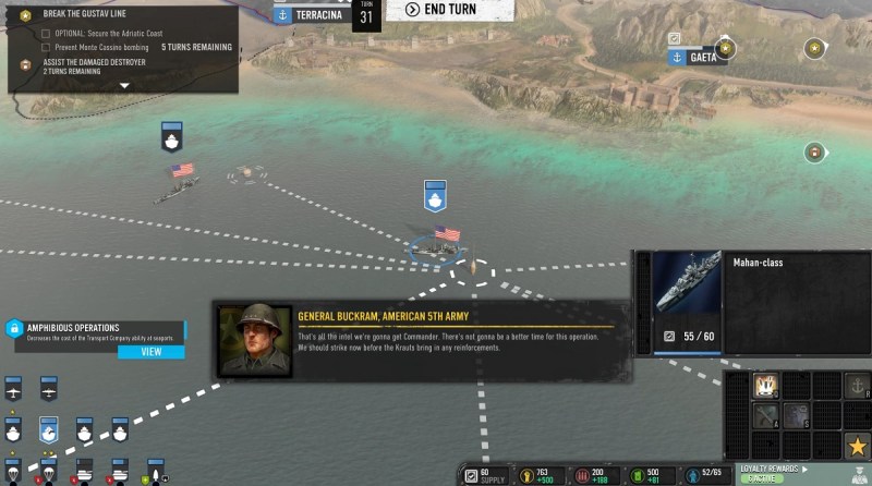 General Buckram wants the U.S. to take Rome fast. Do you agree?