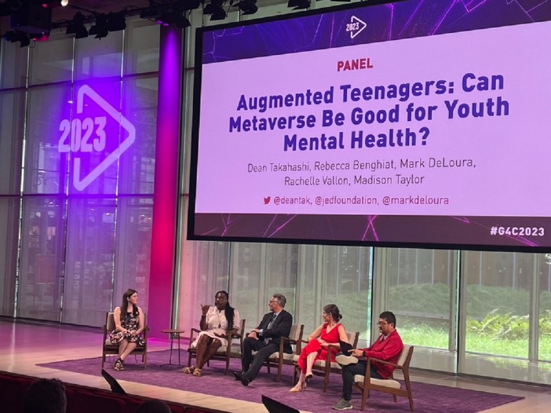 The Jed Foundation panel at Games for Change 2023.