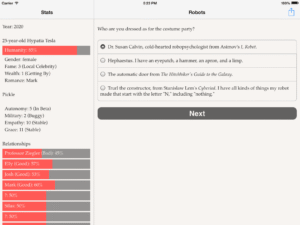 Choice of Robots iPad