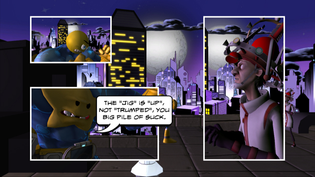 Comic Jumper Cut Scene