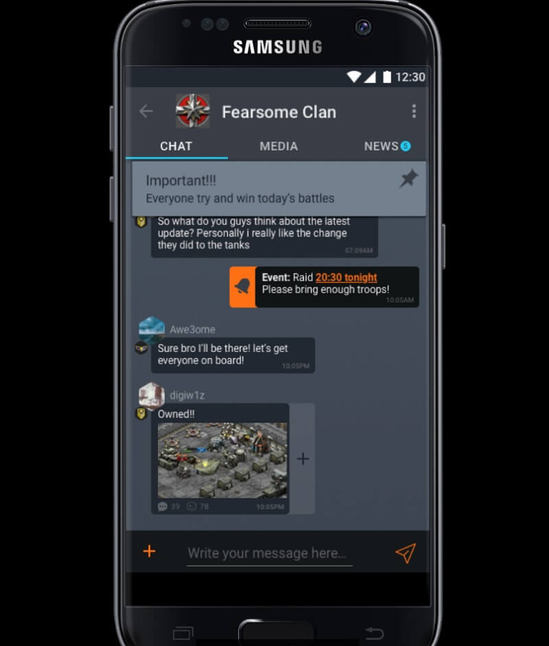 ClanPlay lets players talk one-on-one or in a big group.