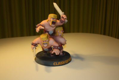 A Clash of Clans model at Supercell hq