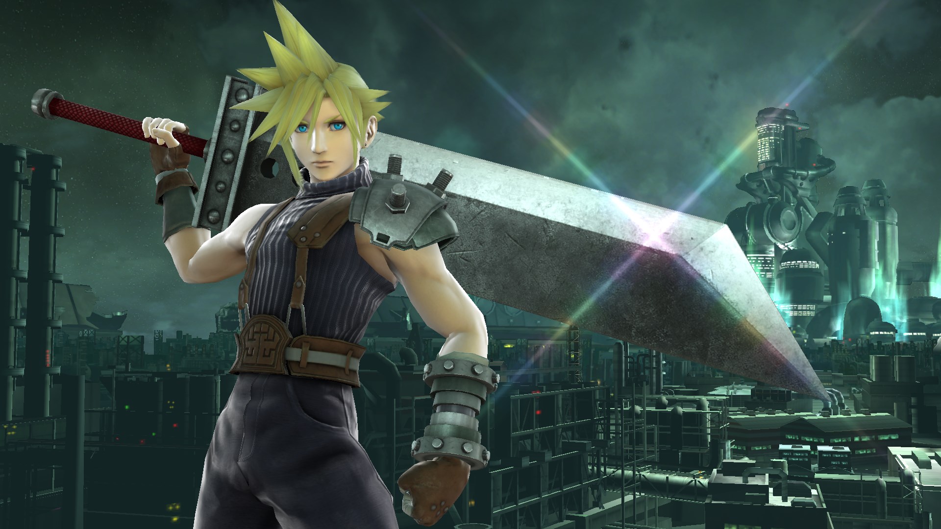 Cloud is ready to fight.