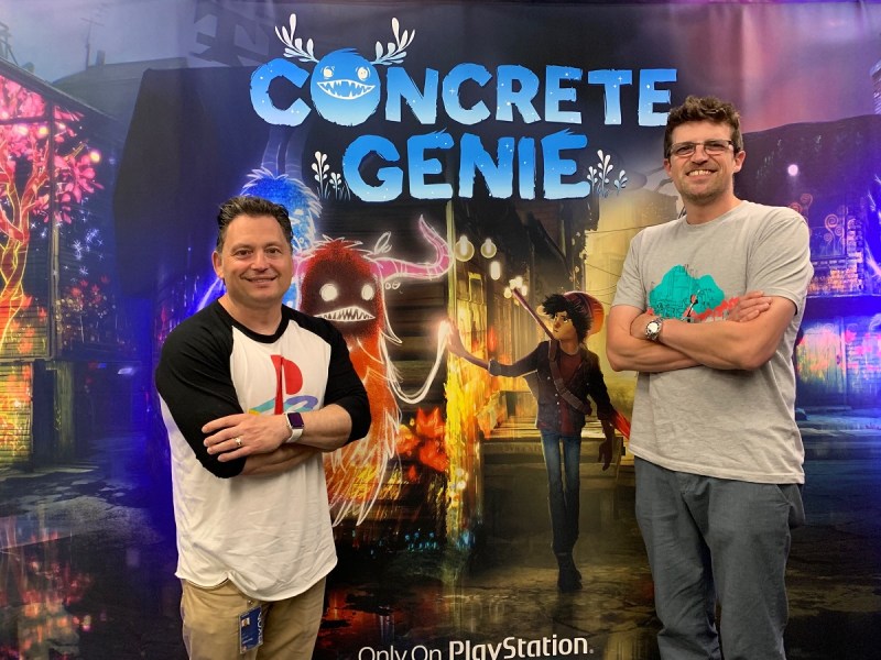 Concrete Genie creators Jeff Sangalli (left) and Dominic Robillard.