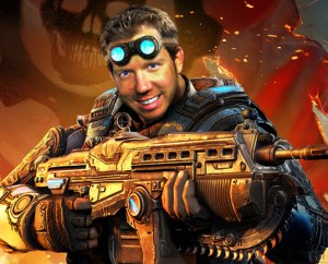 Epic Games' former design director eradicates the Locust threat as Damon Baird from Gears of War.