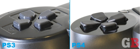 DualShock 3 vs. DualShock 4 - D-pad