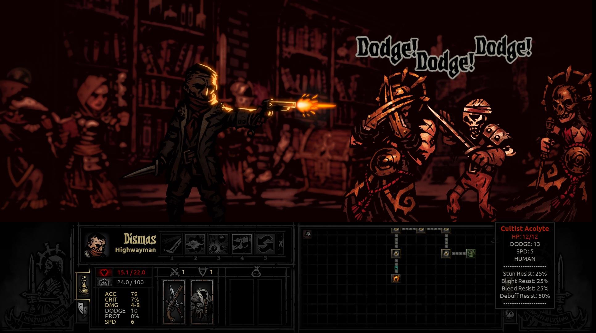 Seeing an entire group of monsters dodge your attacks builds up stress (and for me, tears).