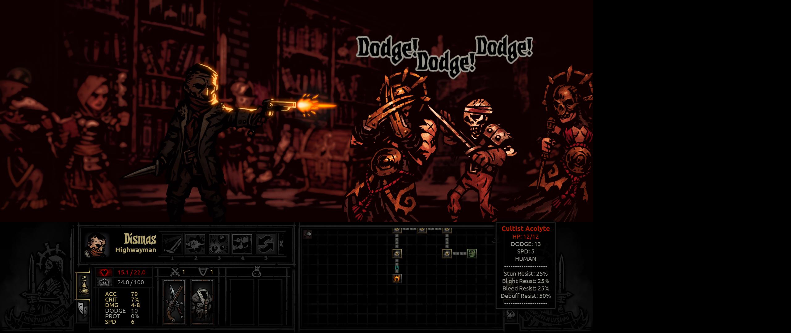 Seeing an entire group of monsters dodge your attacks builds up stress (and for me, tears).
