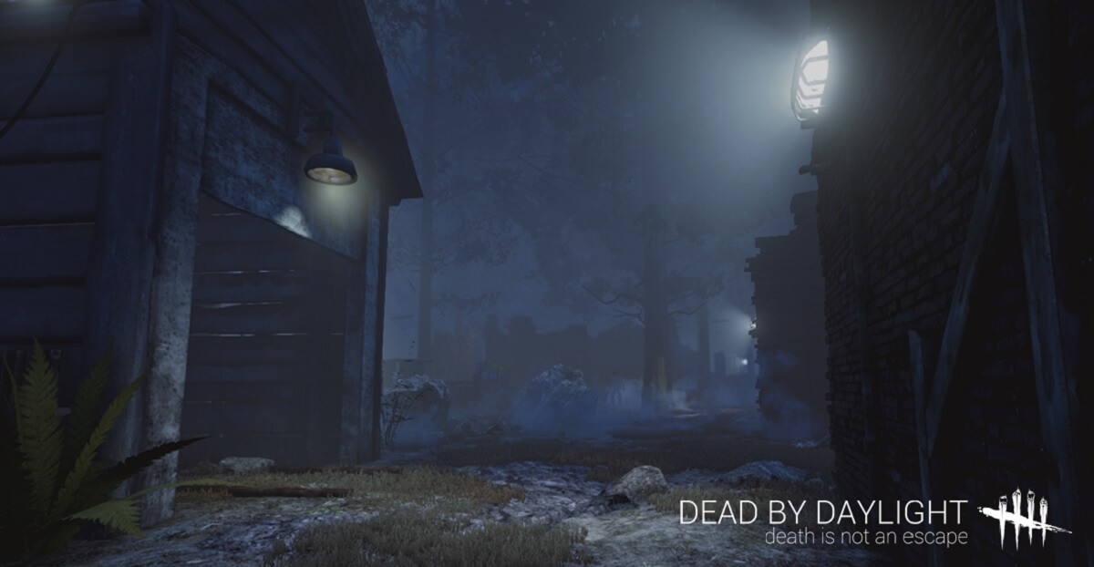 You have to flee a killer in spooky environments in Dead by Daylight.