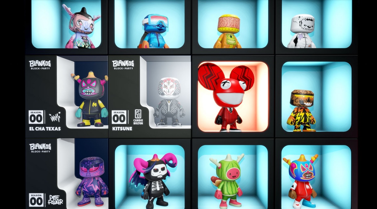 Deadmau5 helmet in the marketplace for Blankos Block Party.