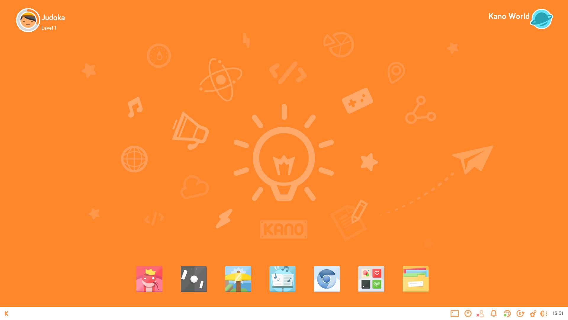 The Kano OS looks clean and neat.