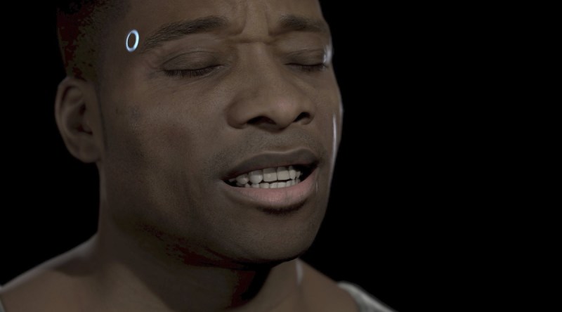 Is this a human or an android? An animation or a video of a person?