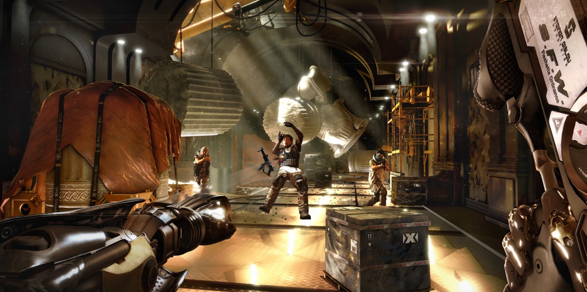 Here's some action in Deus Ex: Mankind Divided.