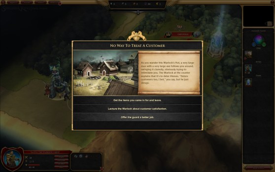 Sorcerer King dialog options