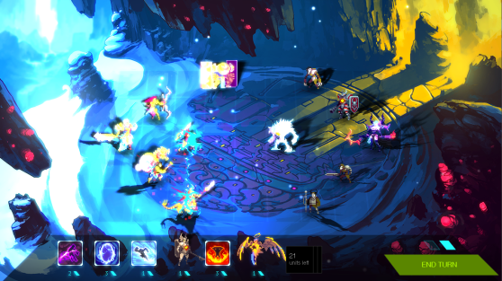 Real-time lighting is a big part of Duelyst's visuals.