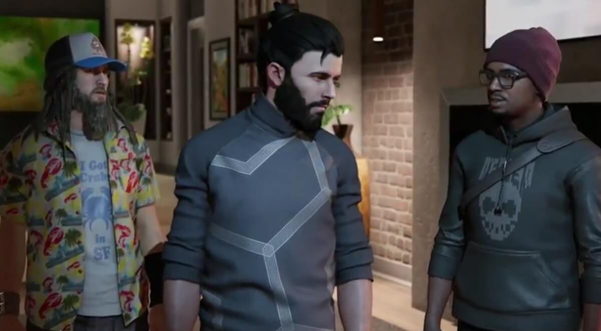 Dusan Nemec (center) is the CTO of Blume and the bad guy in Watch Dogs 2.