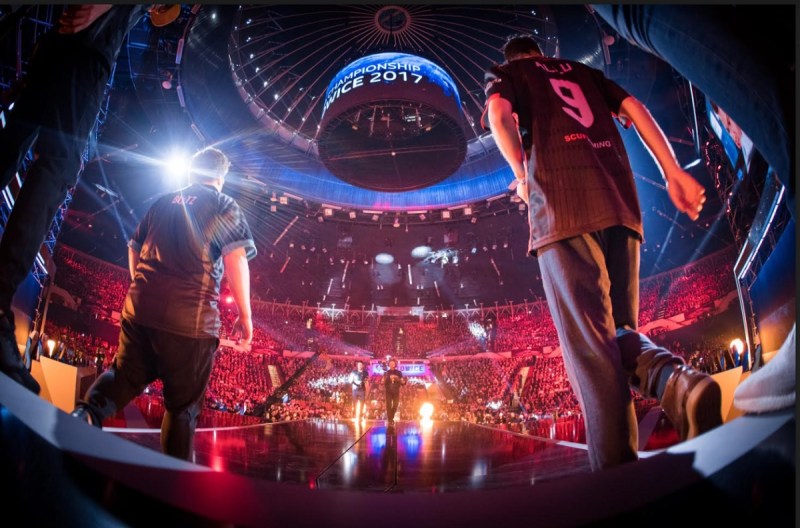 The ESL esports finals for Counter-Strike: Global Offensive in Katowice, Poland, in 2017.