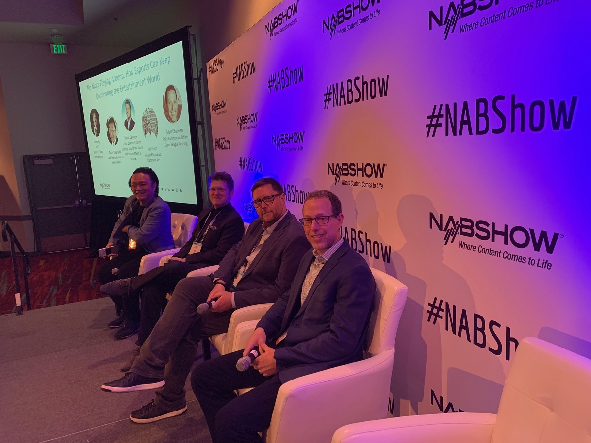 Esports panel at NAB, right to left: