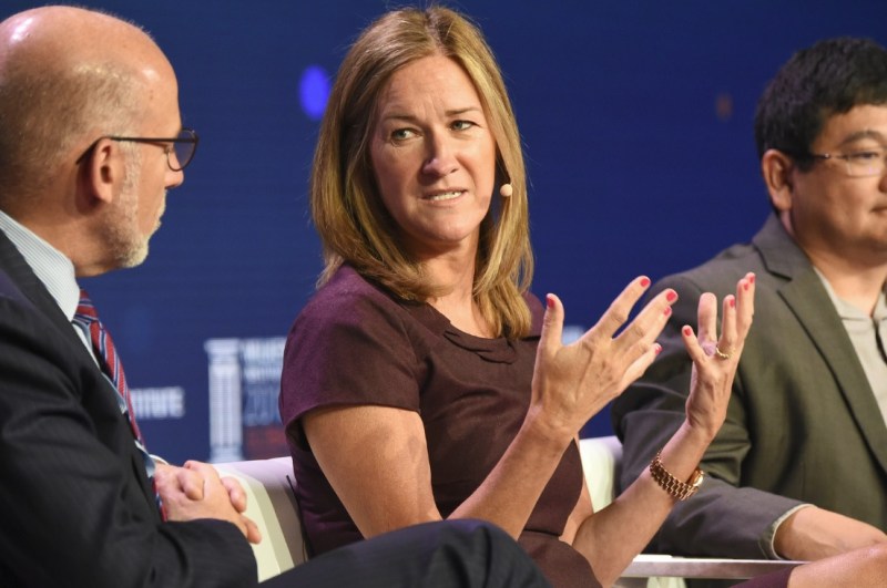 Steve Cohen (left) of AEG, Ann Hand of Super League Gaming, and Dean Takahashi of GamesBeat.
