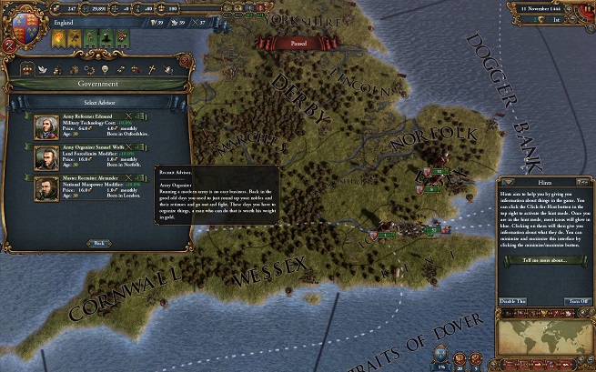 Advisers boost your administrative, diplomatic, and military point pools.