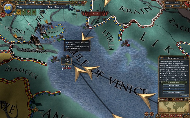 EU4 trade flows into Venice