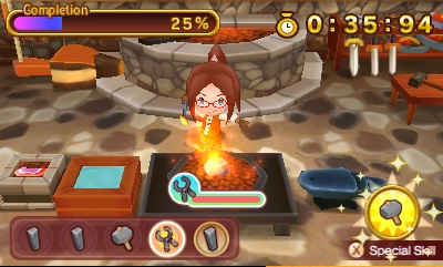Fantasy Life lets you smith your sword before you swing it.