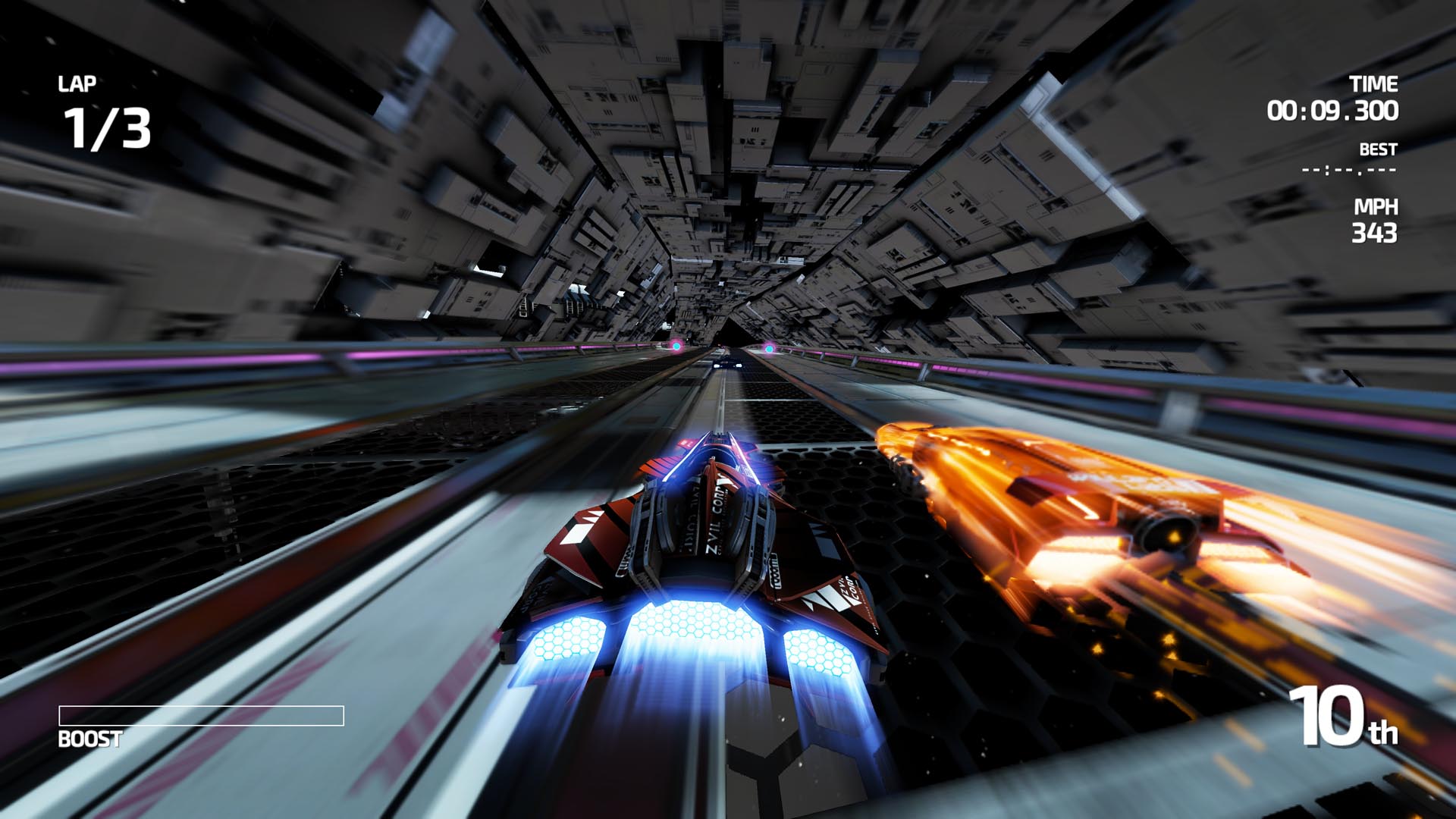 Fast Racing Neo is pretty and detailed for a Wii U game running at 60 frames per second.