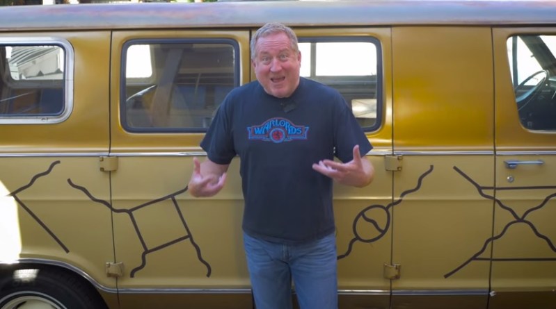 Seamus Blackley with his Feynman Van.
