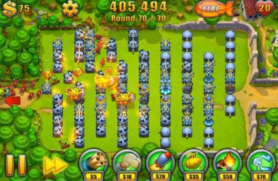 Another impossible level in Fieldrunners 2