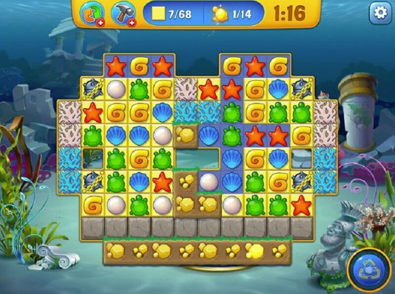 Fishdom is a match-3 game.
