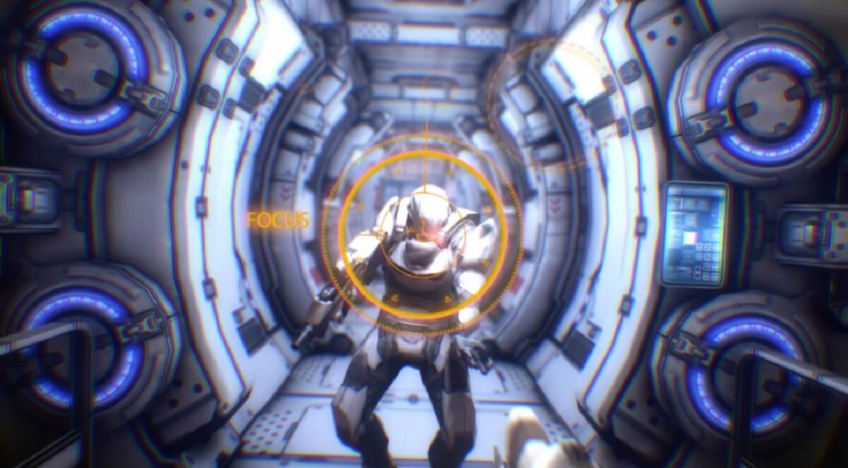 You can control this shooter reticle with your eyes using Fove.