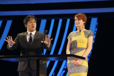 Freddie Wong and Felicia Day at Dice Awards in Las Vegas Freddie Wong and Felicia Day at Dice Awards in Las Vegas